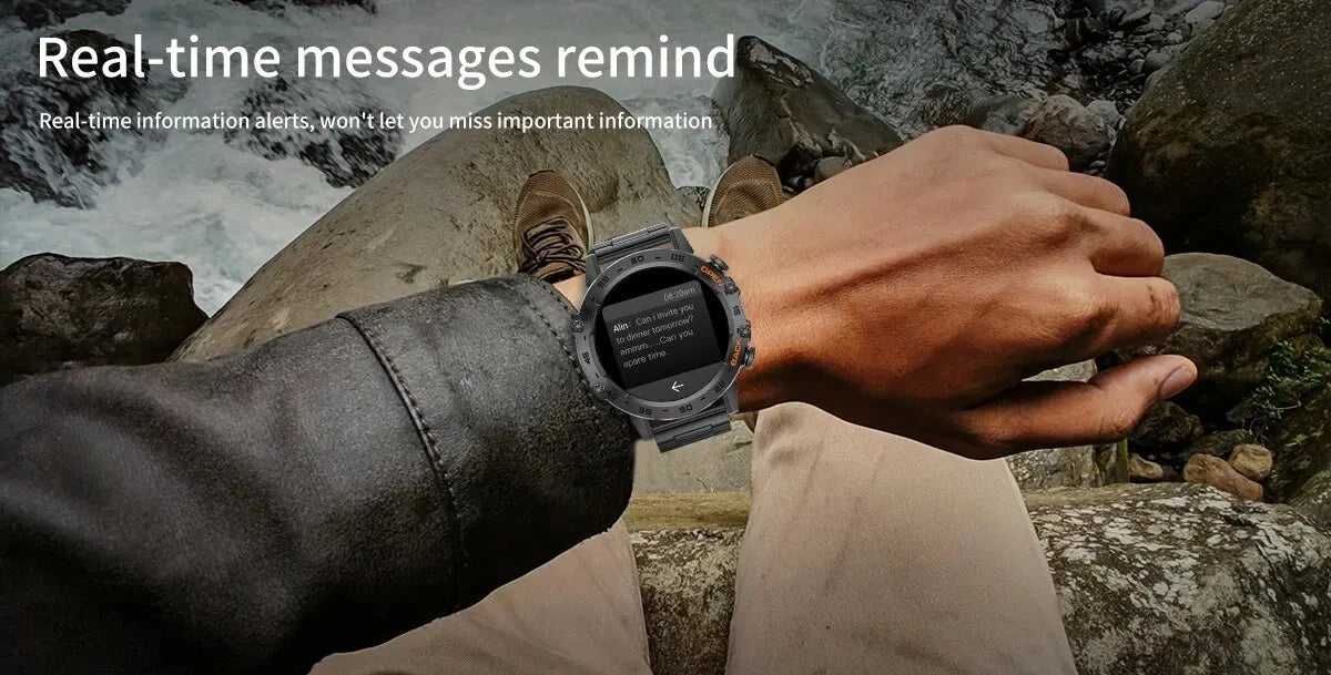 Smartwatch 2025 – AMOLED Screen with ECG & PPG