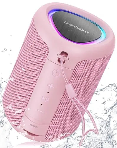 Mini TWS Bluetooth Speaker – AUX/TF Support, RGB Lights & Waterproof