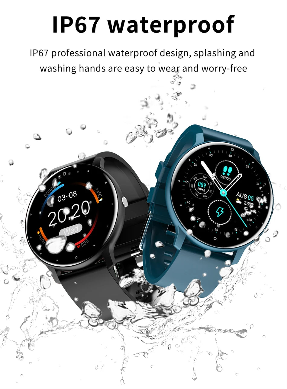 Smart Watch for Men & Women – Full Touch, Bluetooth Calls, Waterproof