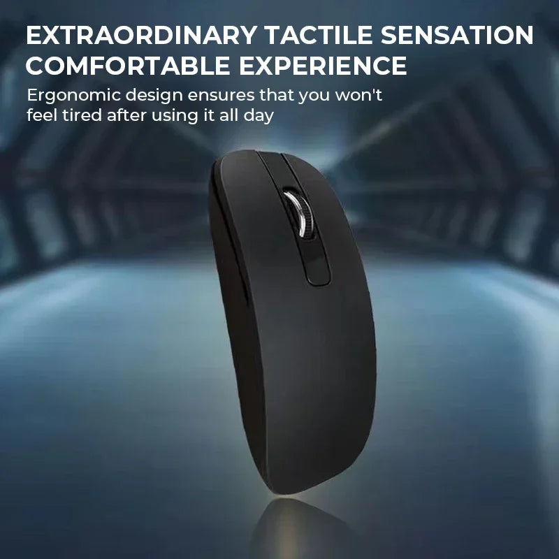 Ultra-thin 2.4G Wireless Keyboard & Mouse Set – Silent Keys with Cover
