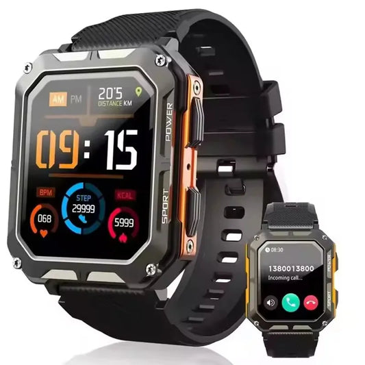 C20 PRO Smart Watch – Bluetooth Calls, 1.83" Display, Voice Assistant, Fitness Modes