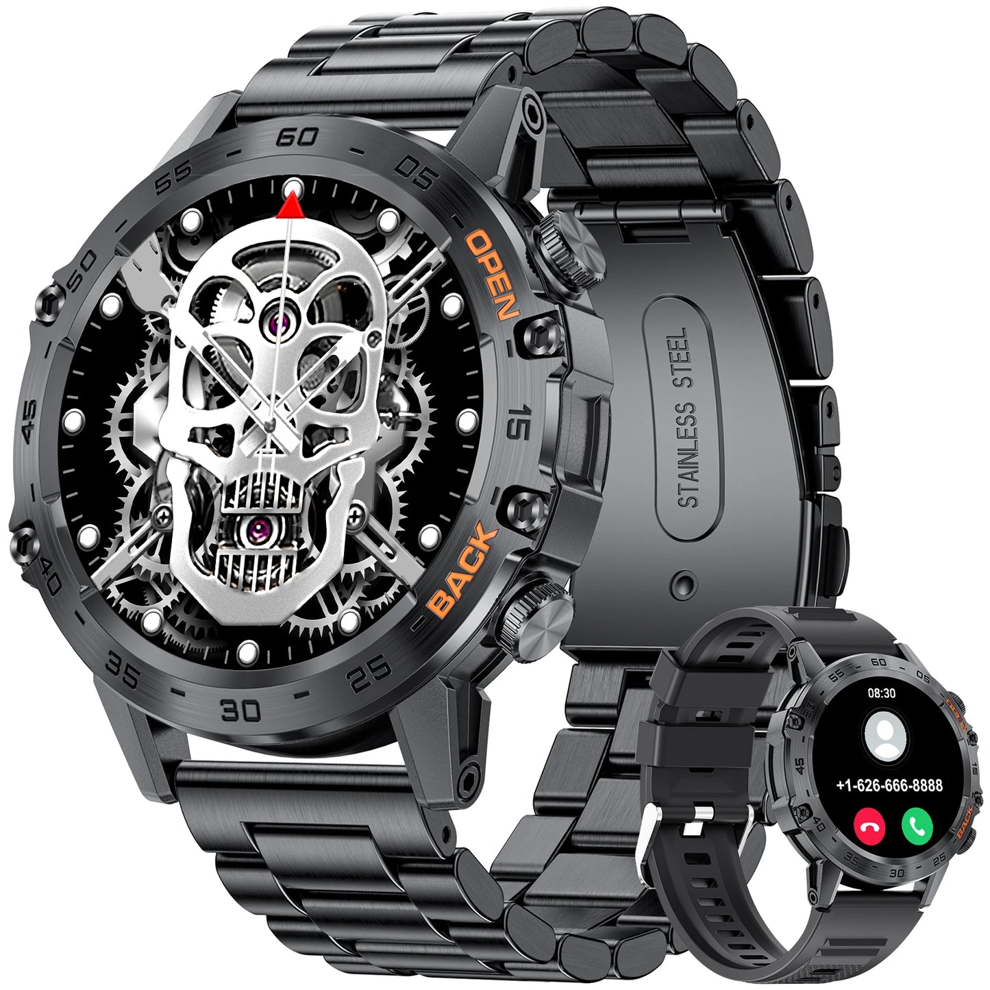 Smartwatch  2025 – AMOLED Screen with ECG & PPG