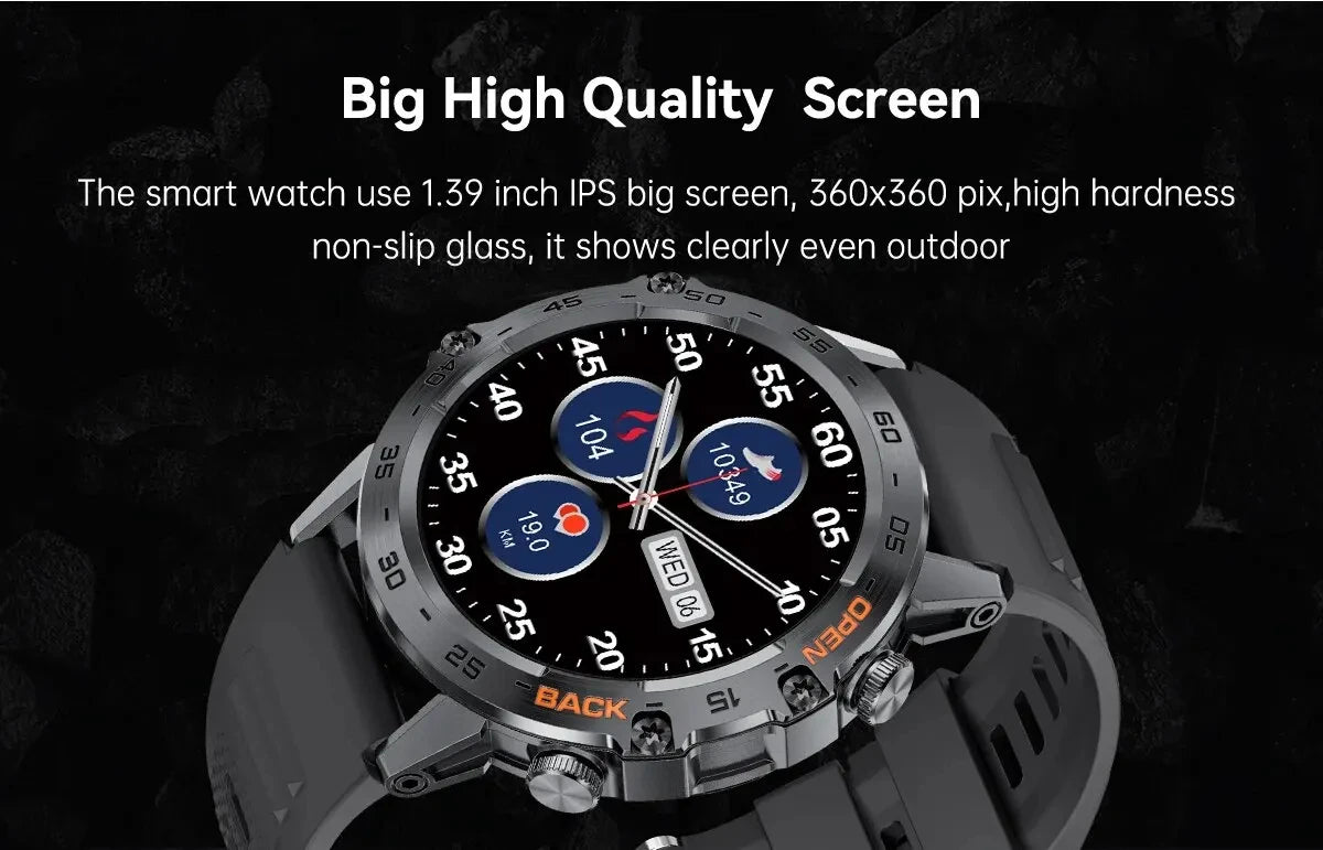 Smartwatch  2025 – AMOLED Screen with ECG & PPG