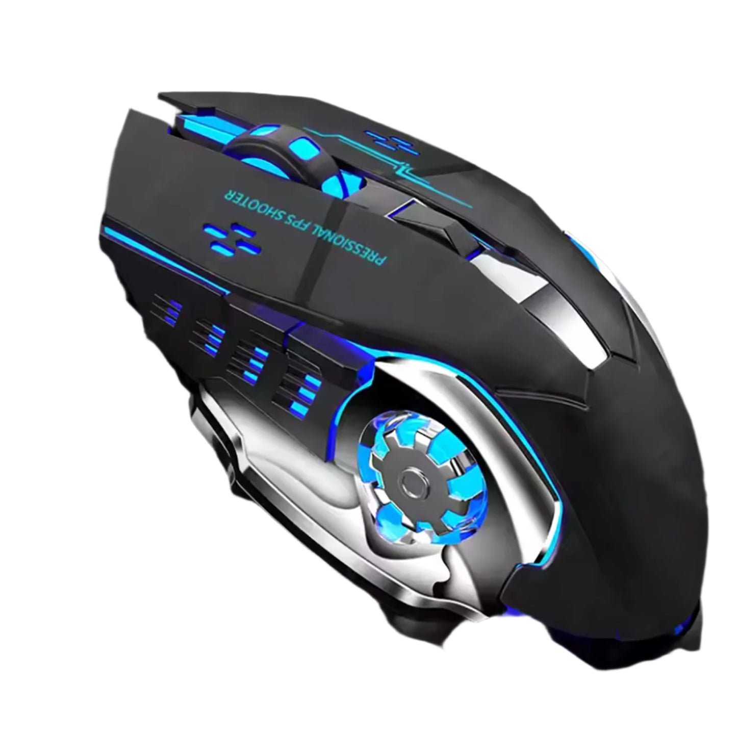 Rechargeable Wireless Gaming Mouse – Silent, Backlit, Bluetooth/USB