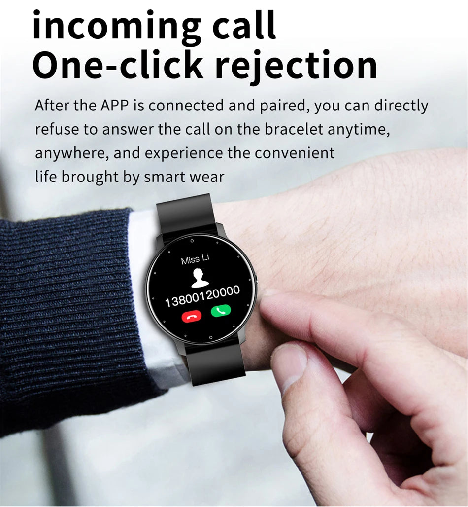 Smart Watch for Men & Women – Full Touch, Bluetooth Calls, Waterproof