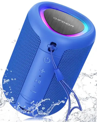 Mini TWS Bluetooth Speaker – AUX/TF Support, RGB Lights & Waterproof