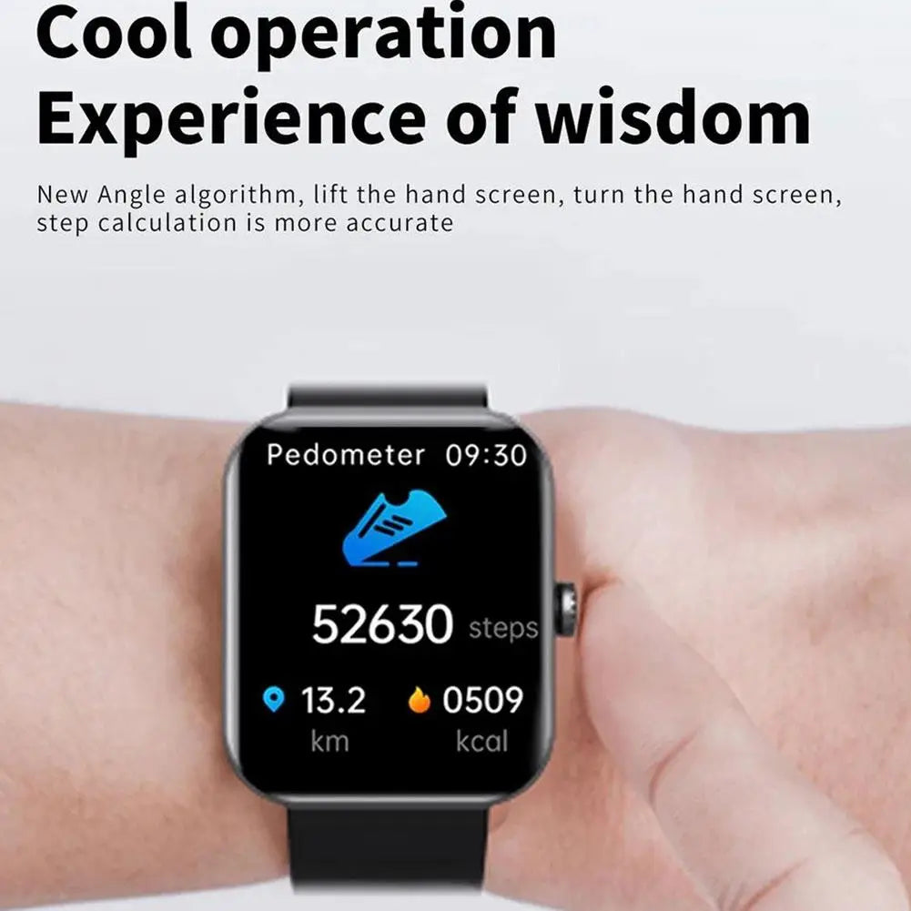 F57L Smart Watch – 24h Health Monitoring, 50+ Sports Modes, Magnetic Charging