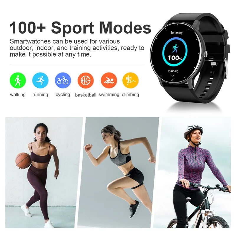 Smart Watch for Men & Women – Full Touch, Bluetooth Calls, Waterproof