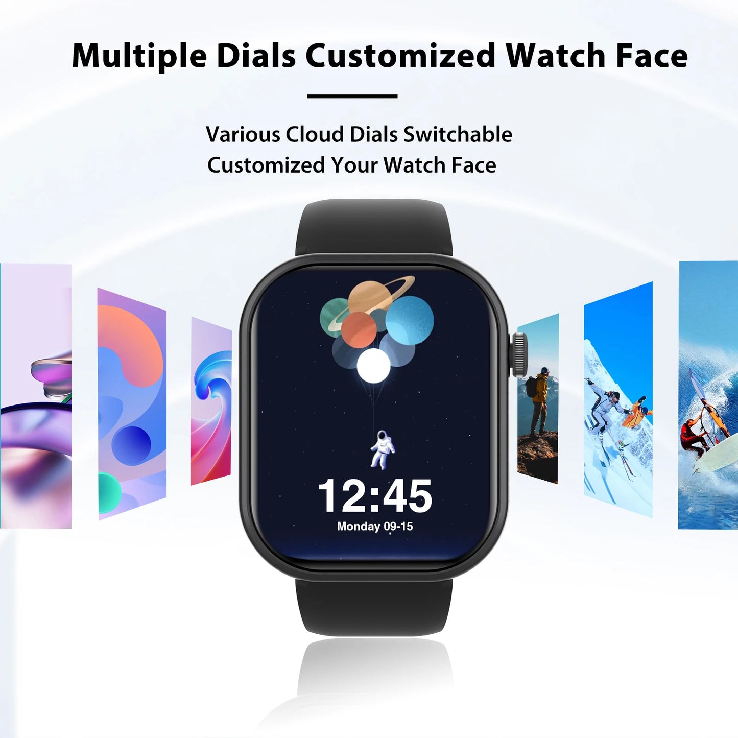 Full-Feature Smartwatch – Call, Alerts & Customizable Display